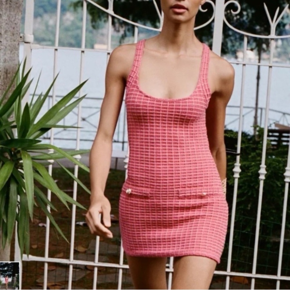 ZARA Pink Knit Mini Dress - Picture 5 of 5